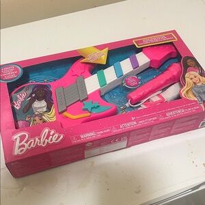 Barbie Pink and Blue Toy Guitar with Lights